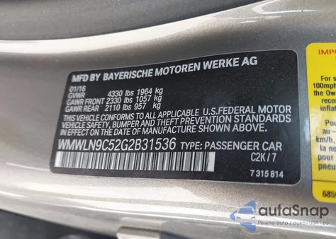 2016 Mini Clubman Cooper S z USA, uszkodzony, nr VIN WMWLN9C52G2B31536